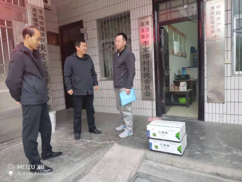 渭滨渭滨区小麦条锈病应急防控用药发放到村